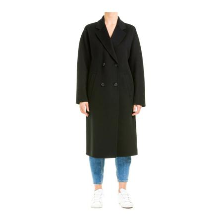 Emporio Armani - Trenchcoats - Svart - Dam - Storlek: S, Dam, Storlek: S