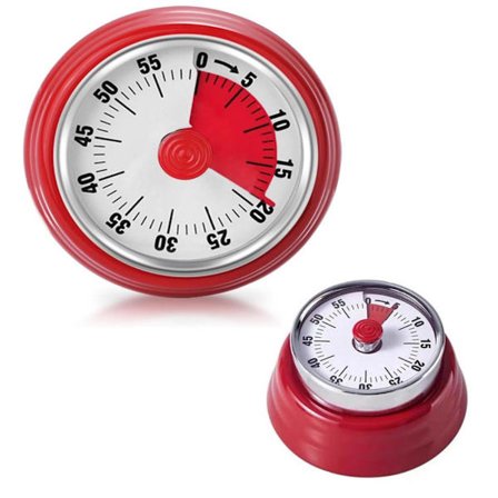 Visuelt Køkkenur – 60 Minutters Nedtælling, Magnetisk, Batterifrit Ur til Madlavning & Bagning_TF_TF