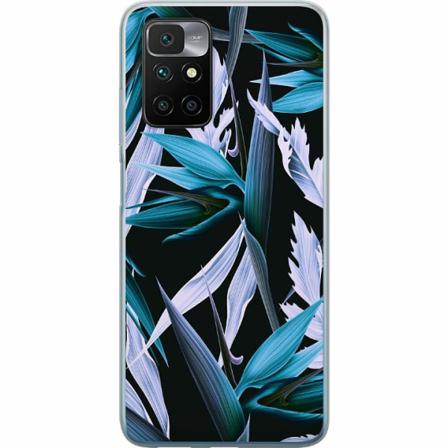 Xiaomi Redmi 10 Genomskinligt Skal Blue Flower
