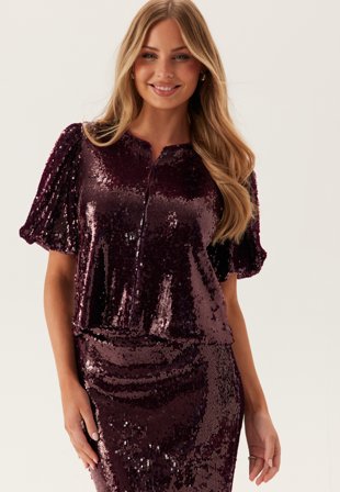 YAS royalina 2/4 SEQUIN TOP Vaatteet
