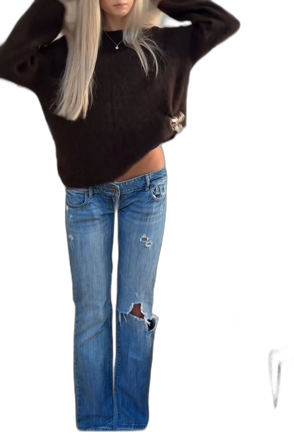 Blå bootcut jeans Abercrombie & Fitch