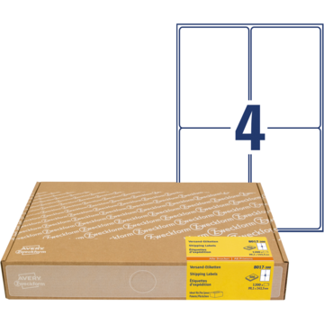 Avery Adressetikett hvit