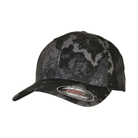 Flexfit Unisex Adult Veil Camo Baseball Cap S-M Poseidon Black