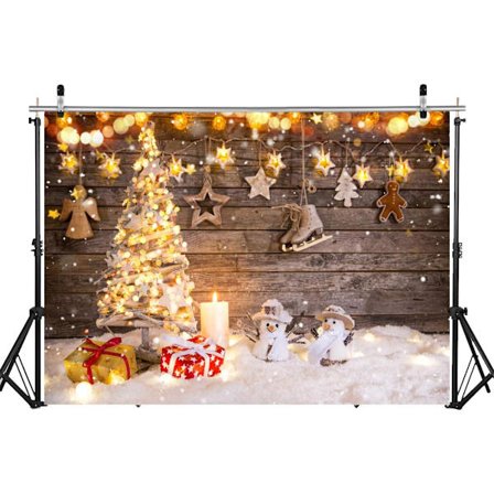 Julebakgrunn Gyllen Juletre Bakgrunn Snømann Bakgrunn Treplanker Bakgrunn Julebakgrunner