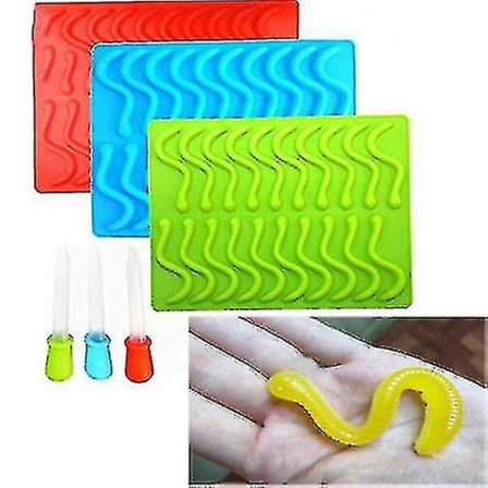 Silikon Gummimaske Form Godteri Sukkerhåndverk Bakeformer Med Dryppeverktøy