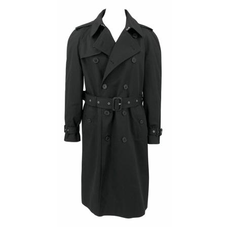 Saint Laurent Vintage Pre-owned Trench Coats Sort, Dame Vintage Frakker