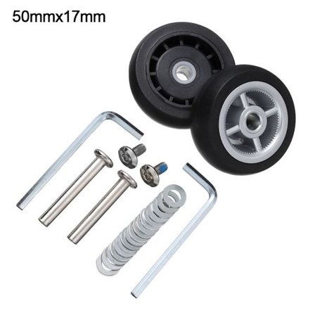 2 Stk Udskift Hjul Rejse Bagage Hjul 50MM X 17MM