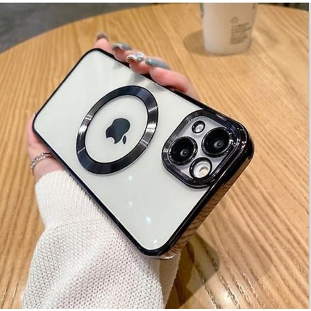 Kirkas magneettinen puhelinkotelo iPhone 14 13 12 11 Mini Pro Max Plus -puhelimille MagSafe-yhteensopiva