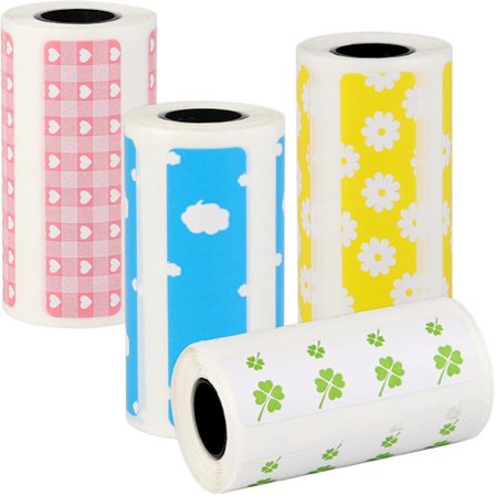 Termisk papir til miniskrivere 4 dele termiske etiketter Termisk pa