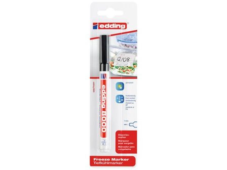 edding Märkpenna 8000 freezemarker med 1 mm, svart - Lyreco - Kontorsmaterial > Pennor > Märkpennor - Rund spets