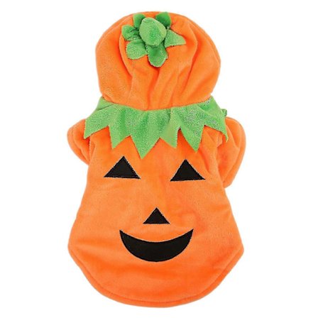 Orange Halloween Hundekostume til Store Hunde, NO.8852 - Varmt og Behageligt Tøj til Mellemstore til Store Racer [YJD]