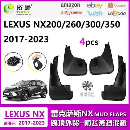 Sopii 22-23 Lexus NX260 roiskeläpille 15-18-21 Lexus NX300 auton roiskeläppä nahkatarvikkeet 18-21 Lexus NX300 36.5*28*13