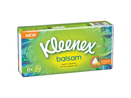 Kleenex Kleenex Balsam Lommetørkler, 8 pakker