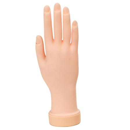 Hånd for neglekunst og visning av bevegelig praksis Nail T - Perfet