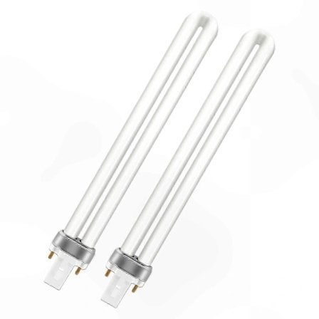 2-pack 11W CFL-lampor, Varmvit 2700K, 890 lumen, 2-stiftsbas för belysningslösningar i hemmet_Quality Gifts