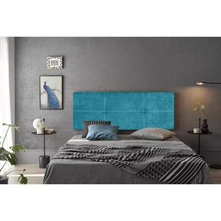 Dalia sänggavel i Nid-tyg Turkos 210