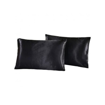 2-delt pudebetræk i side satin Silk satin pudebetræk A