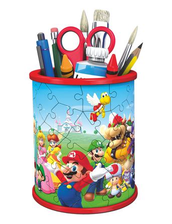 Super Mario Pencil Cup 54P Toys Puzzles And Games Puzzles 3D Puzzles Multi/mönstrad Ravensburger