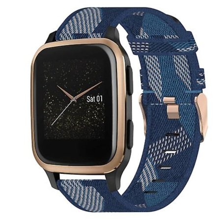 För Garmin Venu Sq 20 mm Nylon Woven Watch Band