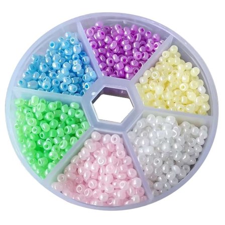 Lasihelmet - Siemenhelmet 2mm - Korujen valmistus - Tee itse