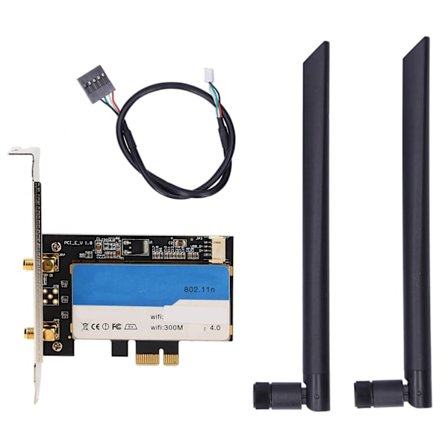 Trådløst netværkskort PCI‐E Desktop WiFi-adapter + Bluetooth 4.0 til Windows 7/8/10