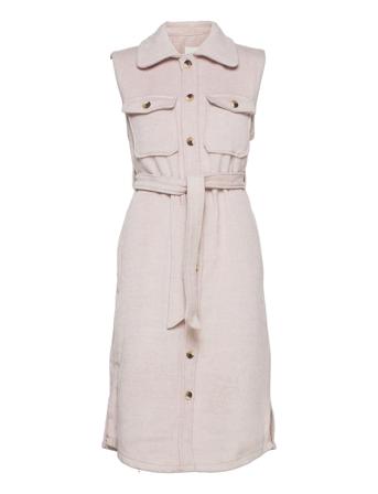 Objvera Owen S/L Long Waistcoat Beige Object