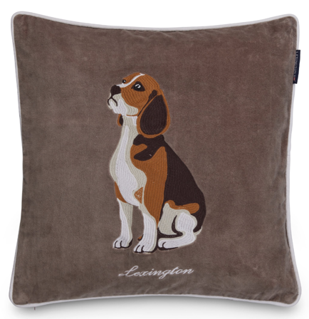 Lexington Putetrekk Dog Velour brun_50x50