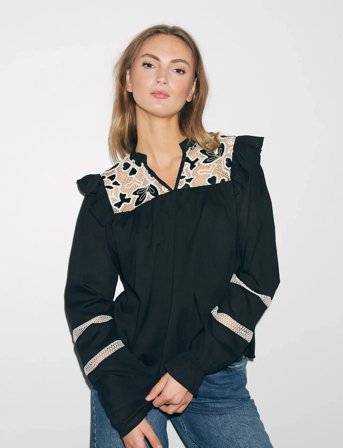 Noella Salba Blouse - Black - XS