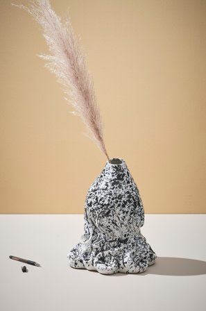 Jotex - Multi Vase/dekor - Høyde 32 Cm Hvit/svart - ECANYON - Kjøp Pynteting hos Jotex