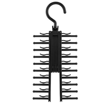 Solmionaulakko, säädettävä risti X -solmionaulakko 20 solmiolle, vyölle, huiville, ripustin, järjestäjä, liukumattomilla pidikkeillä solmioille, 