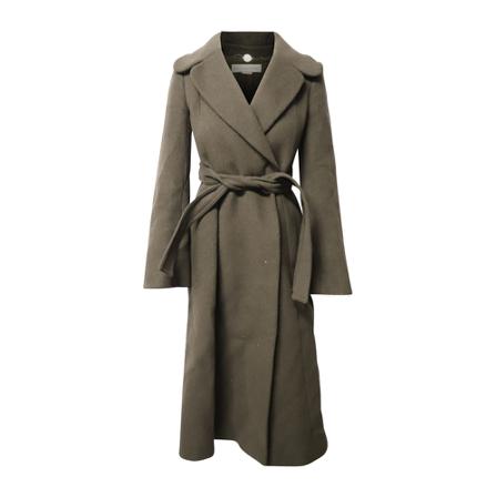 Stella McCartney Pre-owned Pre-owned Belted Cady Kappa grön, Dam Vintage Kappor, Dam, Storlek: S