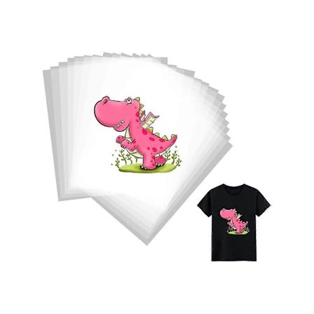 DTF Transferfilm 30 Ark Dobbeltsidig Blank Klar Forbehandling DTF Film PET Varmeoverføringspapir A4 (8