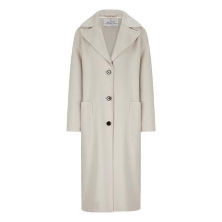 Milestone, Single-Breasted Coats Beige, Dames, Maat:S