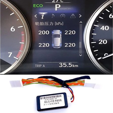Lexus IS NX NX200t NX300h -sarjaan 2015-2020 sopiva auton TPMS-rengaspaineen valvontajärjestelmä, rengaspaineen näyttö, turvahälytin