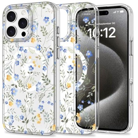 Tech-Protect Mobilskal till iPhone 16 Pro Magsafe Magmood - Spring Flowers