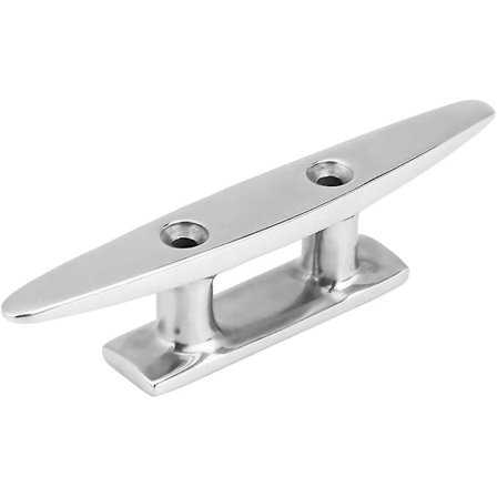 Bådskamler, Bådponton, Bådfastgørelseskile i rustfrit stål, 4 tommer marine kamler reb dæk, kombination af fortøjningskile 10 x 5,5 x 2,4 cm