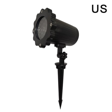 LED Jul Snefnug Lys Snefald Projektor IP65 Bevægelig S US one size