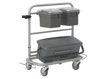 Vikan Städvagn Slimliner grå - Lyreco - Städ och hygien - Städvagnar - Städvagnar