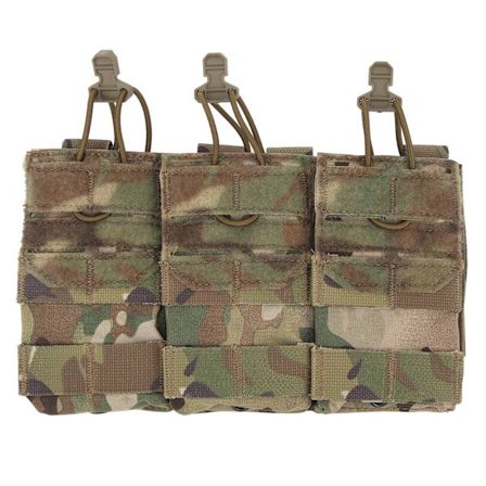Triple Molle Mag Pouch med elastisk snor Cordura fast festet Triple Magazine Pouch Holder for Game CP