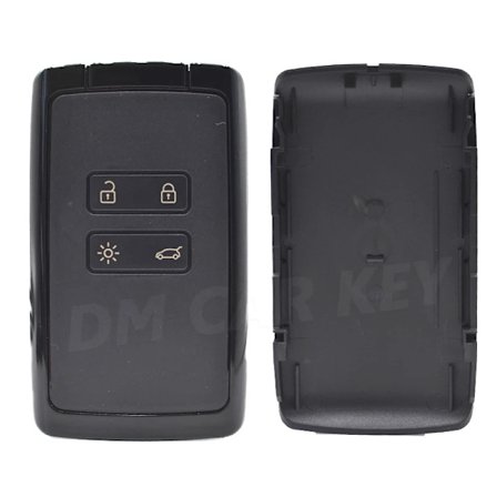 Bilnyckelskal ersättning med nyckelblad för Renault Megane 4 Talisman Kadjar Espace 5 Keyless Go Entry nyckelskydd