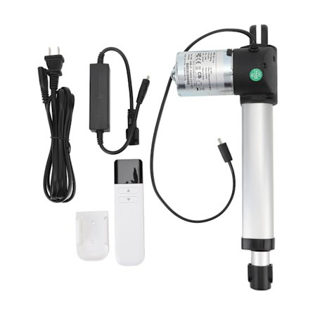 Lineær aktuator 150 mm slaglengde 4000N fjernkontroll motoraktuator for elektrisk sofa hvilestol heis TV 100‐240V US-plugg