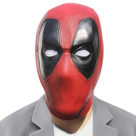 Deadpool Cosplay Maske Wade Winston Wilson Latex Blød Film Sjov A