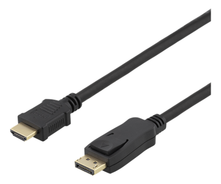 Deltaco DP-HDMI1100 - adapterkabel - DisplayPort / HDMI - 10 m