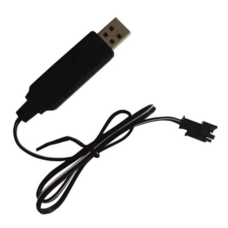 USB-ladekabel for 3,7V litiumbatterilader Fjernstyrt Quadcopter Leketøy 2-Pinners Fremover Fjernstyrt Bil Fly Reservedeler
