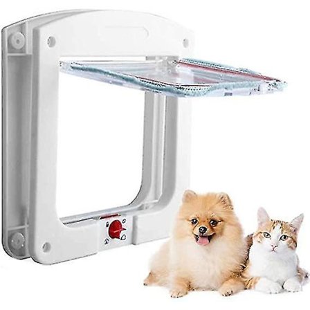 Lemmikkiovi Sisäpuolinen Taittuva Lauta Kissan ja Koiran Ovi Lukitusvaihtoehdot Puulle