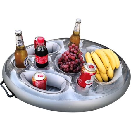 Uppblåsbar Dryckeshållare för Pool och Badkar – Flytande Matbricka