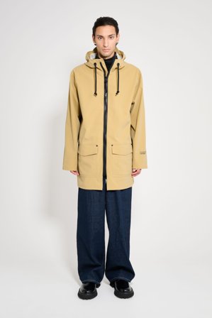Stockholm Patch Raincoat Sand