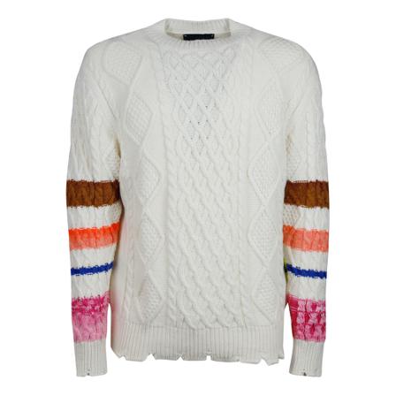 Barrow, Round-neck Knitwear Beige, Heren, Maat:XS
