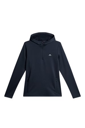 J.Lindeberg - Golf - Aerialle Quarter Zip Hood - Blå - Kvinna - L