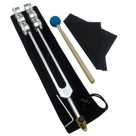 Stemmegaffelsæt, OTTO32HZ med baseskruer til helbredende chakra, sind